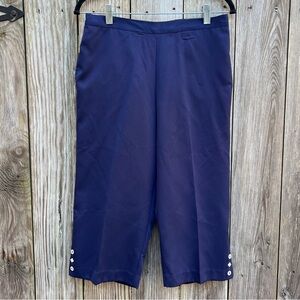 ALFRED DUNNER 6P Traditional Comfort Waist Women’s Capri Pants NWT NEW